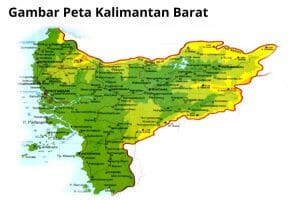 Gambar Peta Kalimantan Barat
