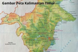 Gambar Peta Kalimantan Timur