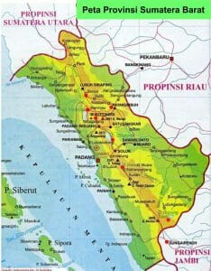 Peta Provinsi Sumatera Barat