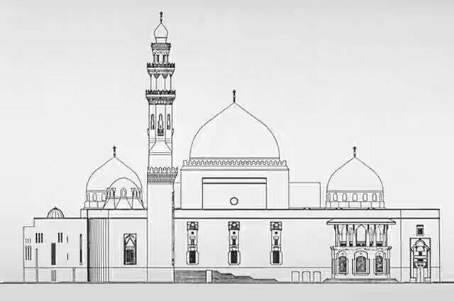 Sketsa Masjid Mewah