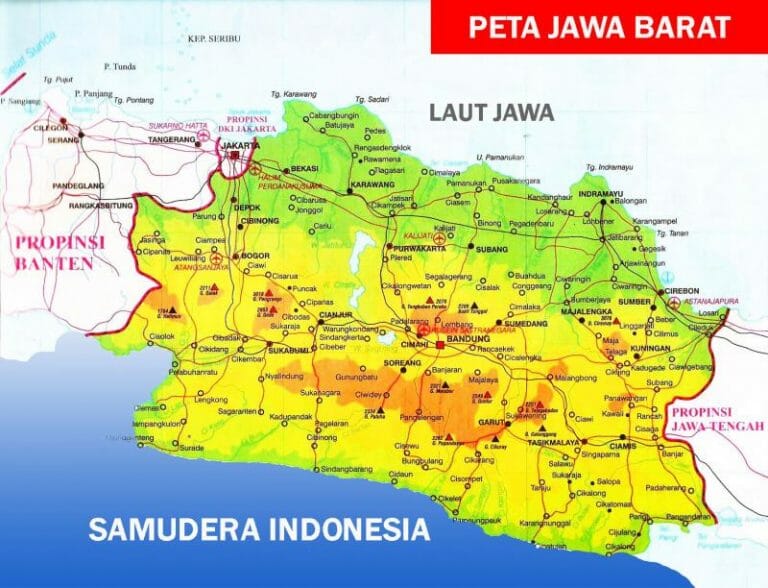Gambar Peta Jawa Barat Lengkap