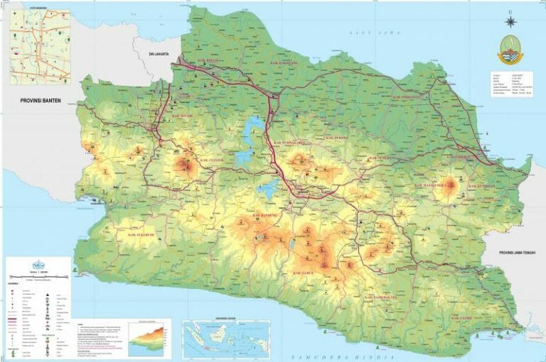 Peta Provinsi Jawa Barat Atlas