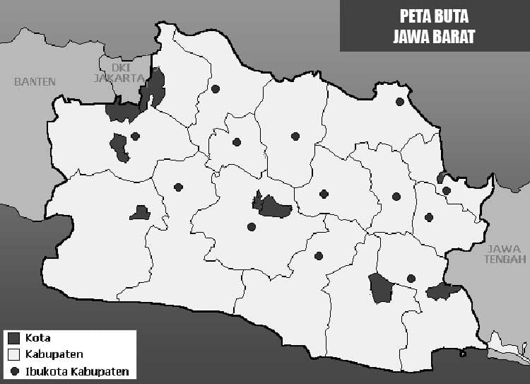 Gambar Peta Buta Jawa Barat