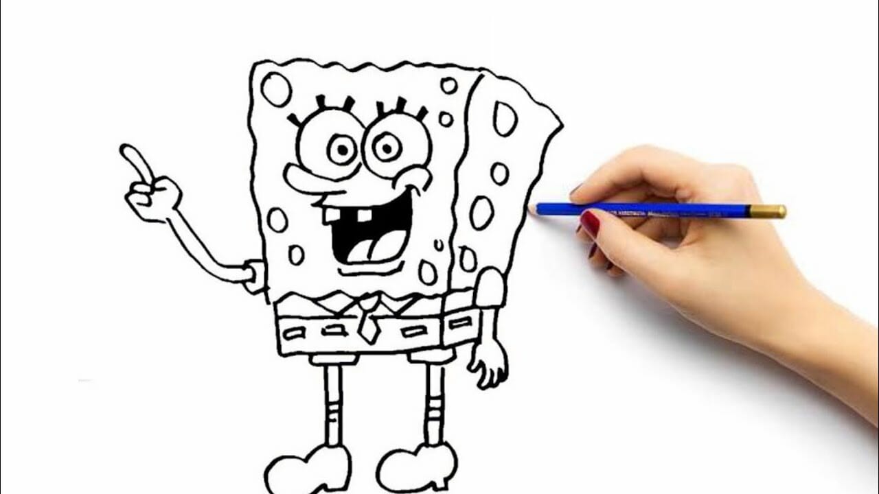 Sketsa Gambar Lucu Spongebob