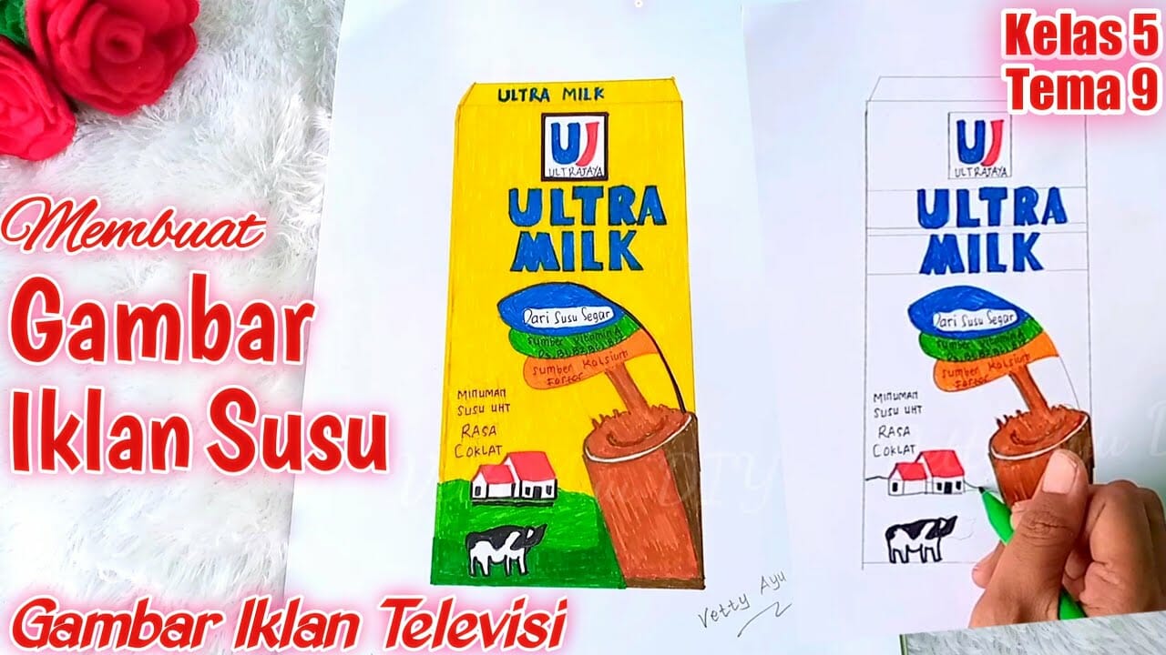 Contoh Gambar Iklan Susu Ultra Milk