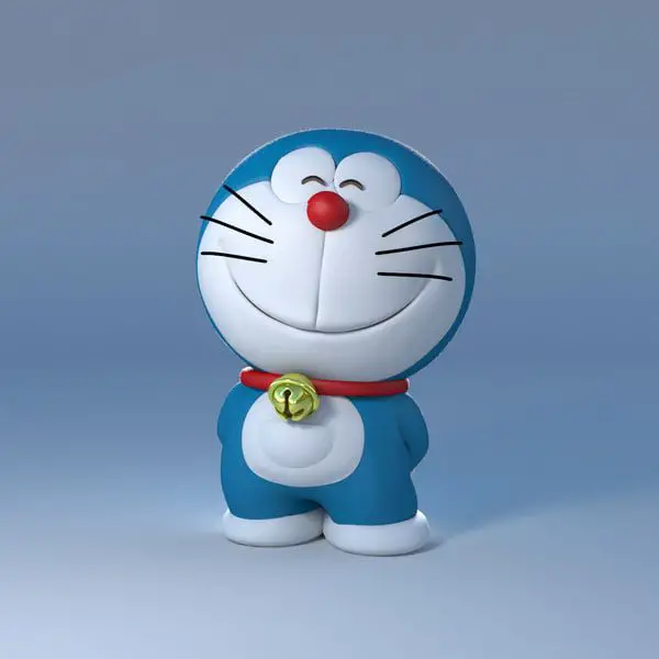 Sketsa Doraemon 3D