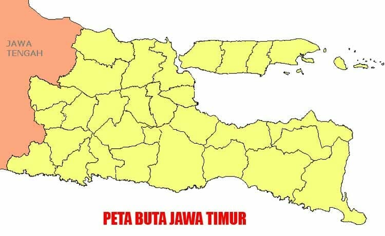 Gambar Peta Buta Jawa Timur Berwarna