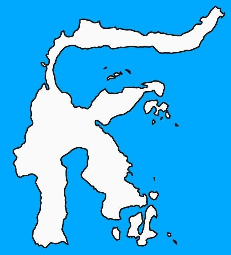 Gambar Peta Buta Pulau Sulawesi