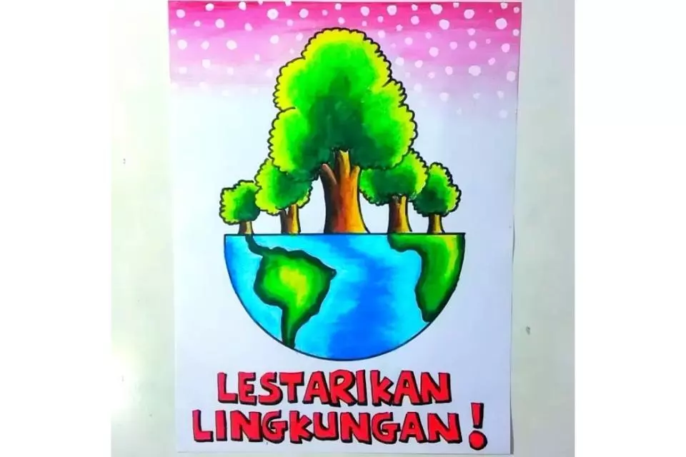 Poster Lestarikan Lingkungan