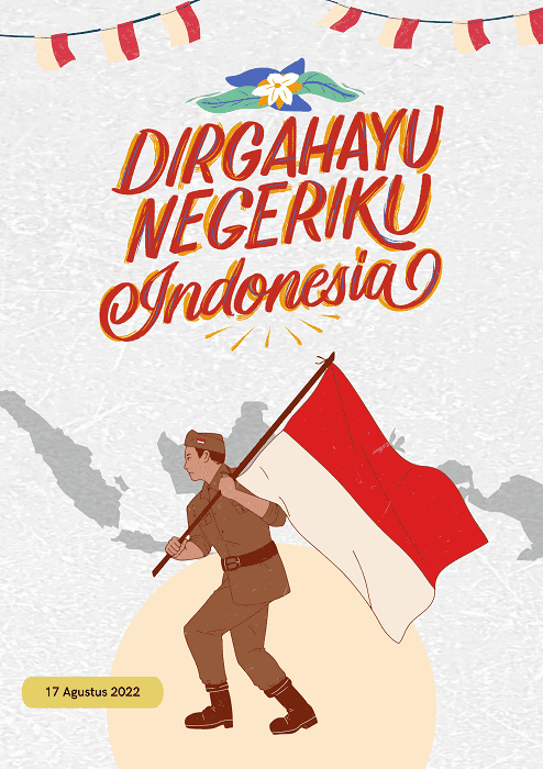 Contoh Poster Kemerdekaan Dirgahayu Indonesia