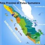 Gambar Peta Provinsi di Pulau Sumatera